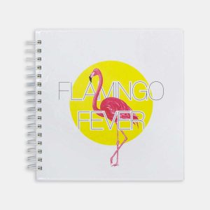 notebook flamingo design spiral