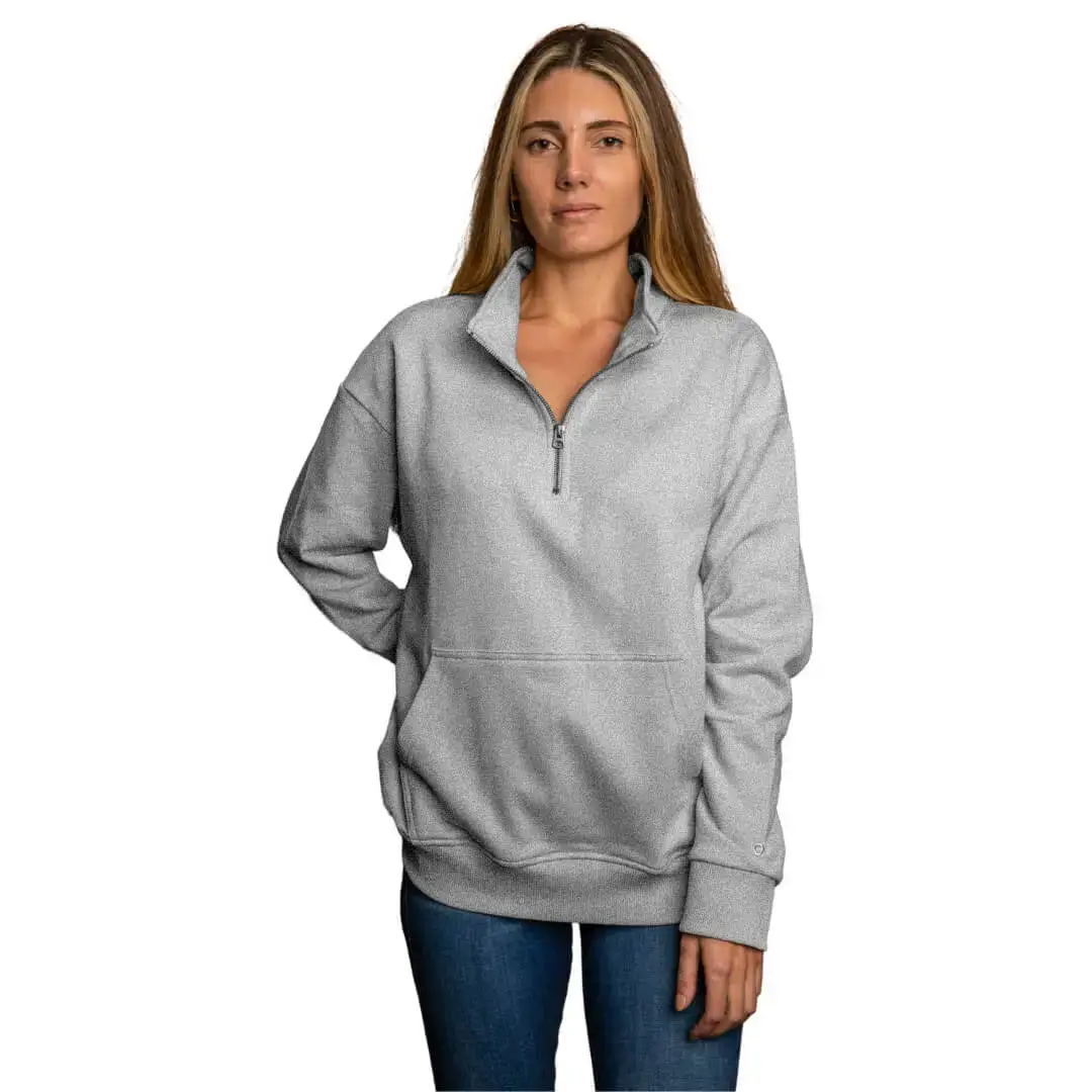 Organic-Cotton-Q-Zip-Unisex-Neutrol-Carbon-Sweatshirt